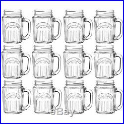 12PK Kilner Handled Mason Jar Vintage Drinking Glasses 400ml Glassware/Barware