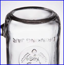 (12/Pack) 16 oz Glass Mason Drinking Jars with Handle Versatile Use Bar Restaurant