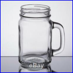 (12-Pack) 16 oz. Glass Mason Jars / Drinking Jars with Handle