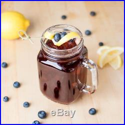 (12-Pack) 16 oz. Glass Mason Jars / Drinking Jars with Handle Glassware