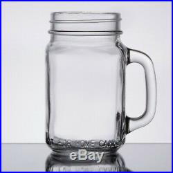 (12-Pack) 16 oz. Glass Mason Jars / Drinking Jars with Handle Party Birthday