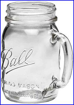 12-Pack Ball Mason Jars Glass Mugs Drinking Jar Glasses Handle Cup Mug Set 24 Oz