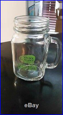 14 Bud Light Budweiser Lime A Rita 16 oz Mason Jar glasses w handle NEW MUGS