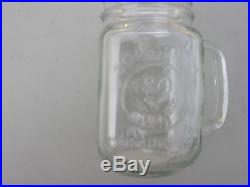 16 OZ COUNTY FAIR OLD FASHION DRINKING MASON JAR GLASS WithHANDLE LIBBEY 97085