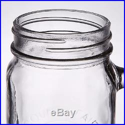 16 oz. Drinking Mason Glass Jar with Handle Bridal Wedding Boba Tea, 24/LOT, BULK