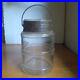 1884 PATENT GLASS PAIL BOSTON CLEAR HAND BLOWN BUCKET SHAPE FRUIT JAR WithHANDLE