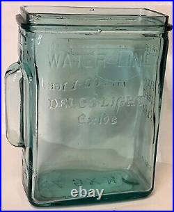 1920's Exide Delco light Embossed glass battery with Handle