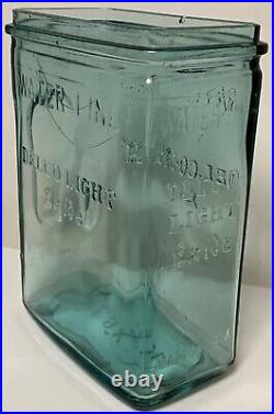 1920's Exide Delco light Embossed glass battery with Handle