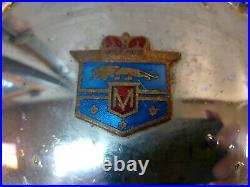 1950 Mercury Monarch HubCaps Chrome Ford Canada Vintage Merc Badge Emblem wheel