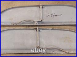 1955 1956 Plymouth FENDER SKIRTS steel used pair. Flush mount 55 56 PLYMOUTH