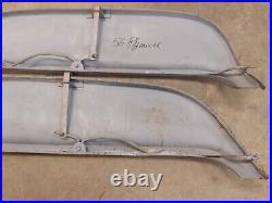 1955 1956 Plymouth FENDER SKIRTS steel used pair. Flush mount 55 56 PLYMOUTH