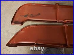 1955 CHEVROLET Fender Skirts Steel Pair. 55 CHEV BELAIR FLUSH MOUNT. NEW RUBBERS
