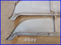 1955 Plymouth FENDER SKIRTS steel used pair. Flush mount. Vintage 55 PLYMOUTH