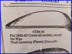 1960 1961 1962 1963 Comet Fender Skirts Foxcraft Com 60 61 62 63 Mercury Pair