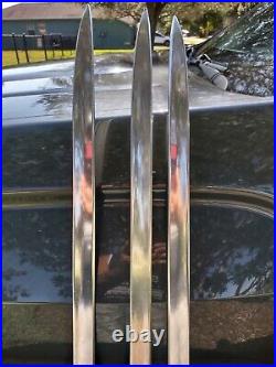 1962 Chevy Belair Front Fender Spear Mouldings Nice Pair 1 Extra Lot Of 3 62