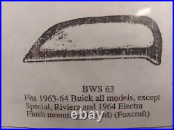 1963 1964 Buick FENDER SKIRTS Lesabre Wildcat Electra 225 FOXCRAFT BWS 63 64