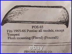 1965 66 Pontiac Fender Skirts Stainless Steel Pair Foxcraft Pos 65 1966 Pontiac