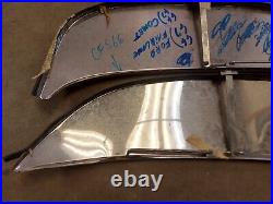 1966-67 Ford Fairlane & Mercury Comet Stainless Steel Fender Skirts Pair 66 1967