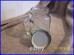 1, A Small Drink Jar With Handle, With Lid, Ex Condition
