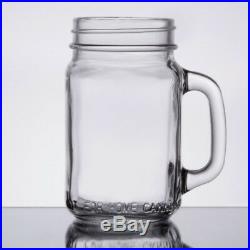 (24-Pack) 16 oz. Glass Mason Jars / Drinking Jars with Handle Glassware