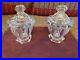 2 Baccarat France Harcourt Missouri Crystal Mustard Jam Condiment Jar