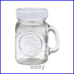2 Pack Ball Mason Jar Glass Salt or Pepper Shaker with Handle 4oz