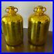 2 VNT Gold Painted Mercury Glass Jug Jar vase bottle Diamond Star Corp 1.5 Gal