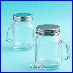 30 Glass Mini Mason Candy Jars With Handles Wedding Bridal Shower Party Favors