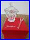 $320 BACCARAT Harcourt Missouri Crystal Sugar Bowl with Lid & Spoon, New