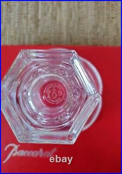 $320 BACCARAT Harcourt Missouri Crystal Sugar Bowl with Lid & Spoon, New