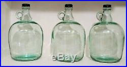 (3) Gallon Glass Bottle Clear Jar Jug Container Dispenser with Handle
