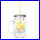 48pcs Sublimation Clear Glass Mason Jar Cup with Handle Lids & Straws 12oz