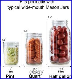 4-Pack Of Fermentation Glass Weights With Easy Grip Handle For Wide Mouth Mason
