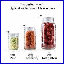 4 Pack of Fermentation Glass Weights with Easy Grip Handle for Wide Mouth Mason