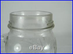 4 Vintage Ball R Mason Handled Drinking Jars-(3) 16 Oz-(1) Rare 22 Oz Widemouth
