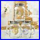 50 Personalized Themed Metallics Glass Mini Glass Mason Candy Jar Wedding Favors
