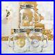 60 Personalized Themed Metallics Glass Mini Glass Mason Candy Jar Wedding Favors