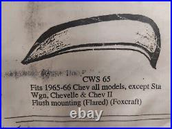65 66 Chevrolet Fender Skirts Steel. Bel Air Biscayne 1965 1966 Chevy Impala Ss