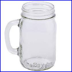 6 Ball Jar Drinking Mugs made of glass & looks like a canning jar with a handle