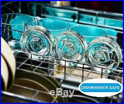 6-Pack Easy Fermentation Glass Weights with Handles for Any Wide Mouth Mason Jar