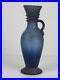 900 Venice Glass Vase Pitcher Jar Handle with Flower Glass Blue Discover H 32cm