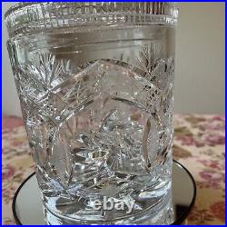 ANTIQUE CRYSTAL BISCUIT COOKIES LIDET JAR 10/6.25-D 24% Lead Crystal Hand Cut