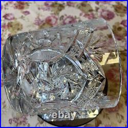 ANTIQUE CRYSTAL BISCUIT COOKIES LIDET JAR 10/6.25-D 24% Lead Crystal Hand Cut