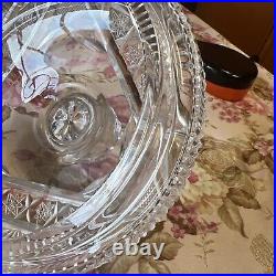 ANTIQUE CRYSTAL BISCUIT COOKIES LIDET JAR 10/6.25-D 24% Lead Crystal Hand Cut