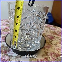 ANTIQUE CRYSTAL BISCUIT COOKIES LIDET JAR 10/6.25-D 24% Lead Crystal Hand Cut