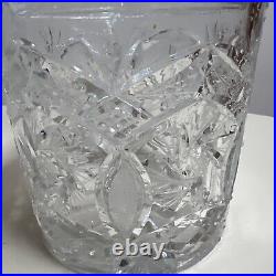 ANTIQUE CRYSTAL BISCUIT COOKIES LIDET JAR 10/6.25-D 24% Lead Crystal Hand Cut