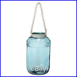 A&B Home Glass Jar With Rope Handle Blue (17)