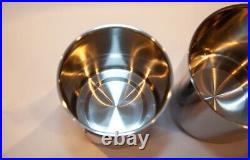 All-Clad Stainless Steel Canisters 3 Piece w Glass Lids VERY Rare Find Tight Sea