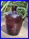 Amethyst Glass Wine Jar Jug Decanter with Clear Squared Handle ITALY 1960s 6 3/4