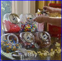 Anchor Hocking Penny Candy Glass Jar Storage Container With Lid